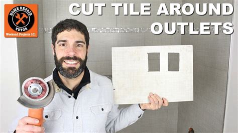 cutting tile wall for outlet